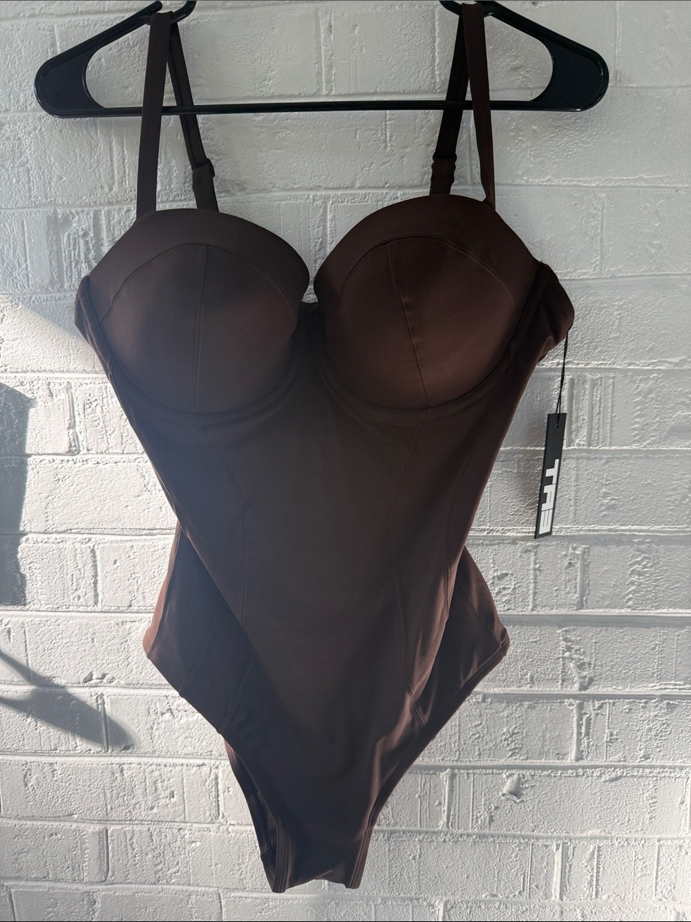ELI Brown Molded Cup One-Piece Swimsuit